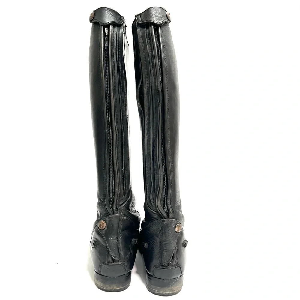 TREADSTEP | Vintage 1990s women’s black leather knee high field riding boots